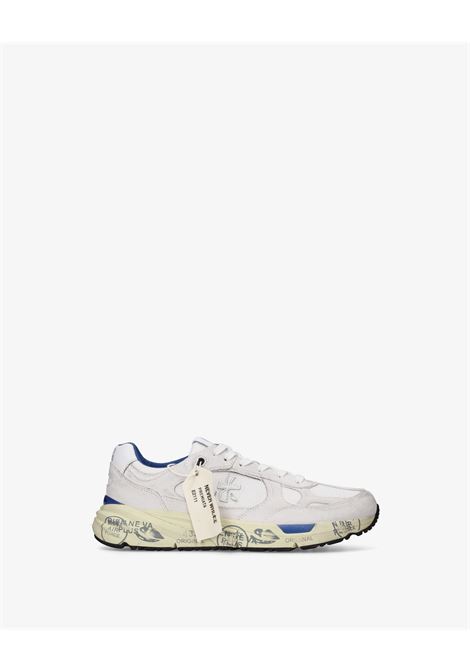 Premiata Mase 25 8019 mens sneakers in leather and nylon white PREMIATA |  | MASE25 VAR8019